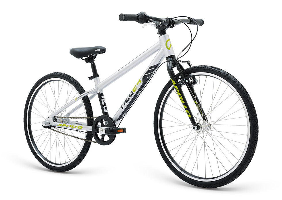 Neo 24 3i Boys Bike (Brushed Alloy / Black / Lime) Neo