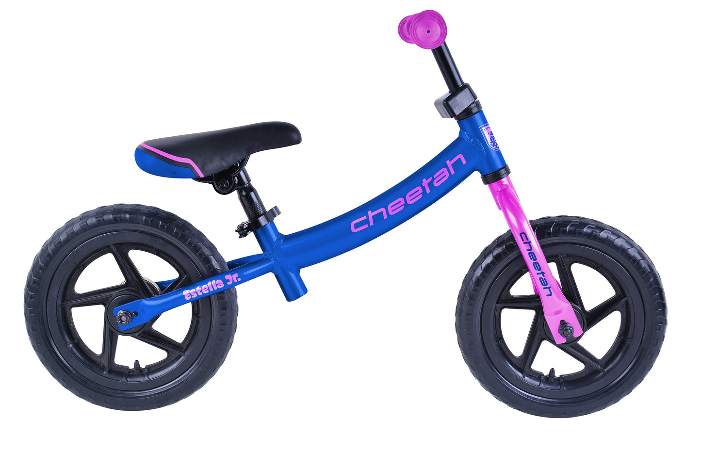 Cheetah Estella Girls Jr 12" Balance Bike (Navy Blue/Pink) Cheetah