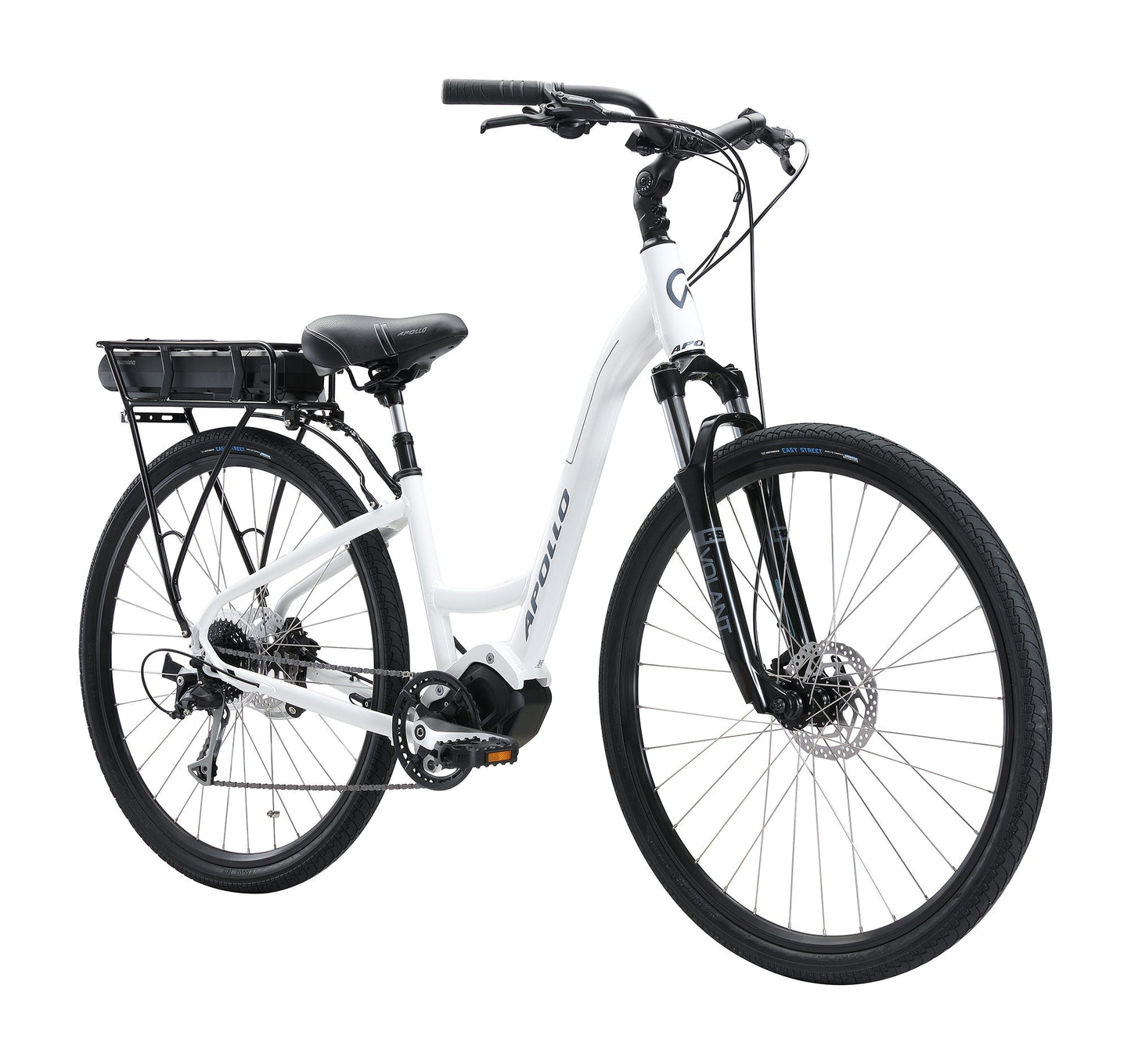 Apollo Eon Comfort 20 E-Bike (Gloss White / Slate) Apollo