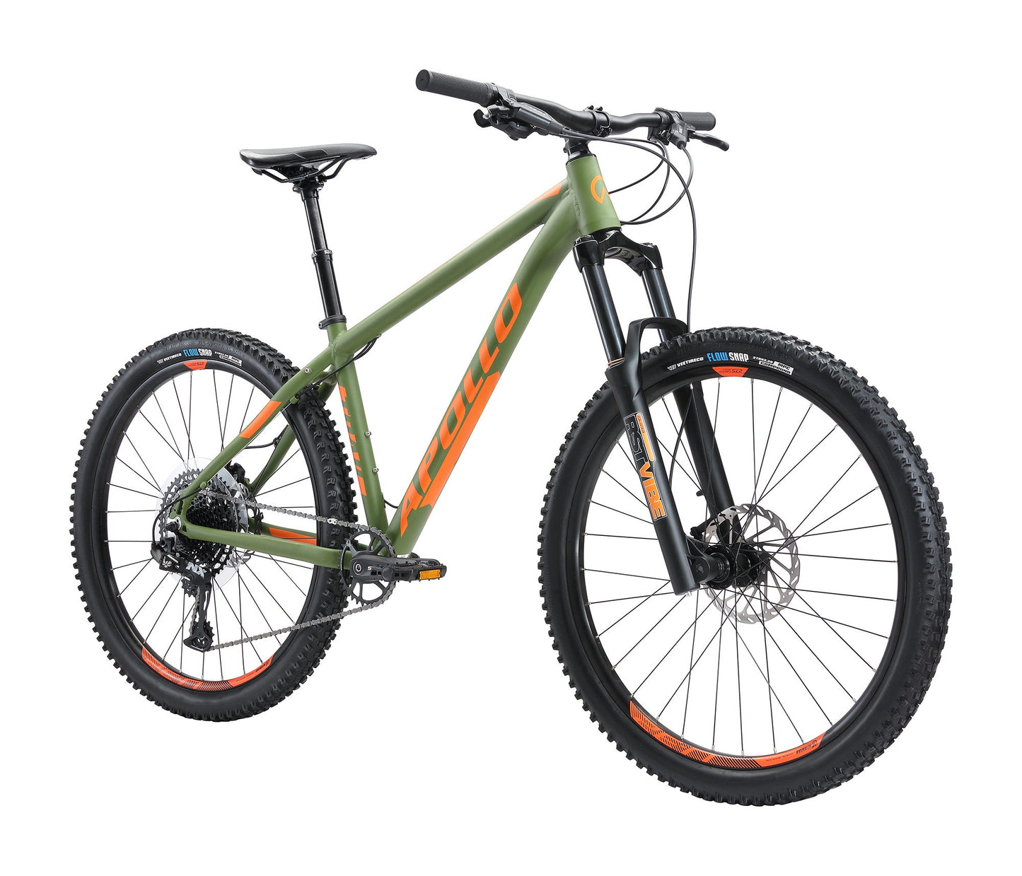 Apollo Trail 30 - Trail MTB (Matte Green / Orange) Apollo