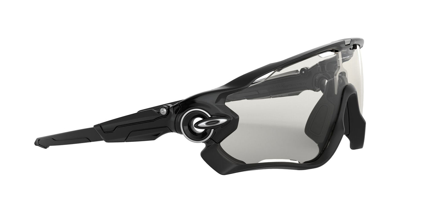 Oakley Jawbreaker Cycling Glasses (Polished Black / Clear to Black Iridium Photochromic) Oakley