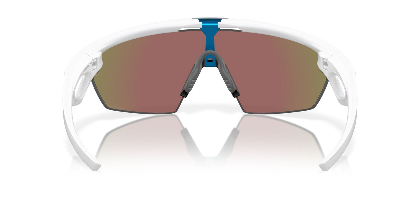 Oakley Sphaera Cycling Glasses (Matte White / Prizm Sapphire Polarised) Oakley