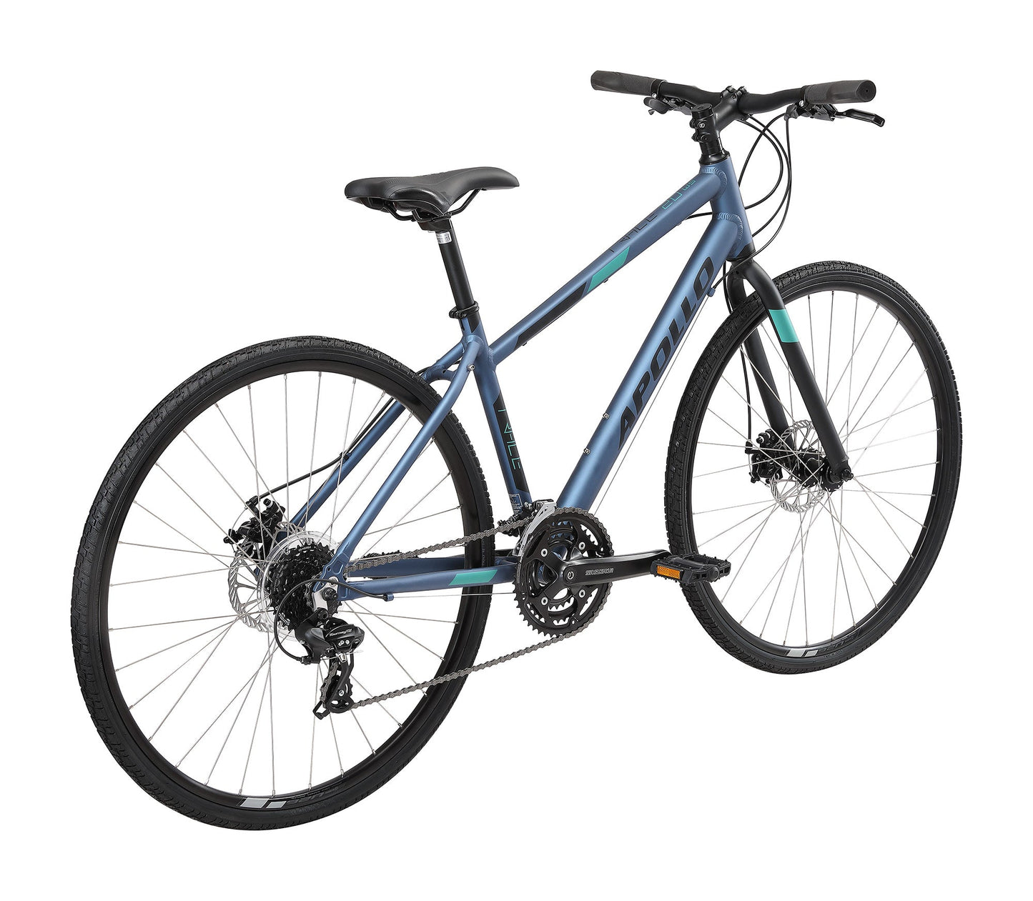 Apollo Trace 20 WS - Womens Urban Bike (Matte Slate / Black / Turquoise) Apollo