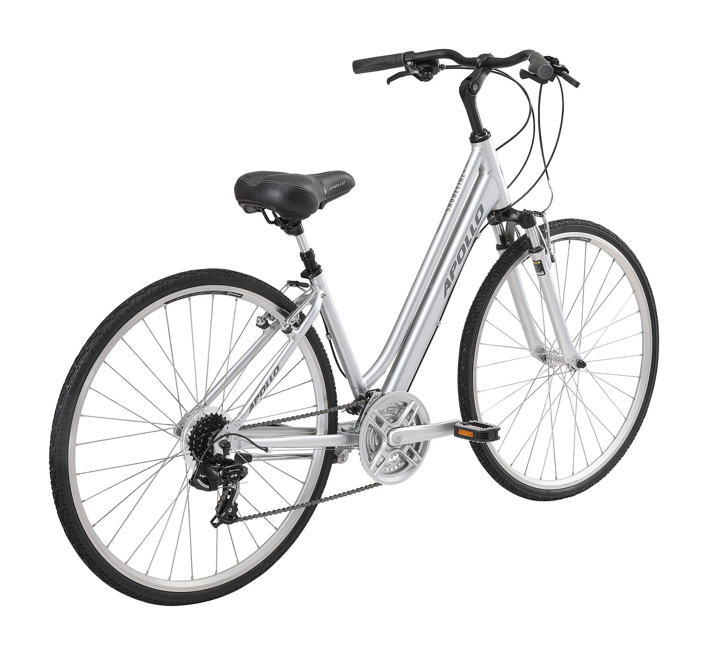 Apollo Shoreline WS - Womens Comfort Bike (Gloss Silver) Apollo