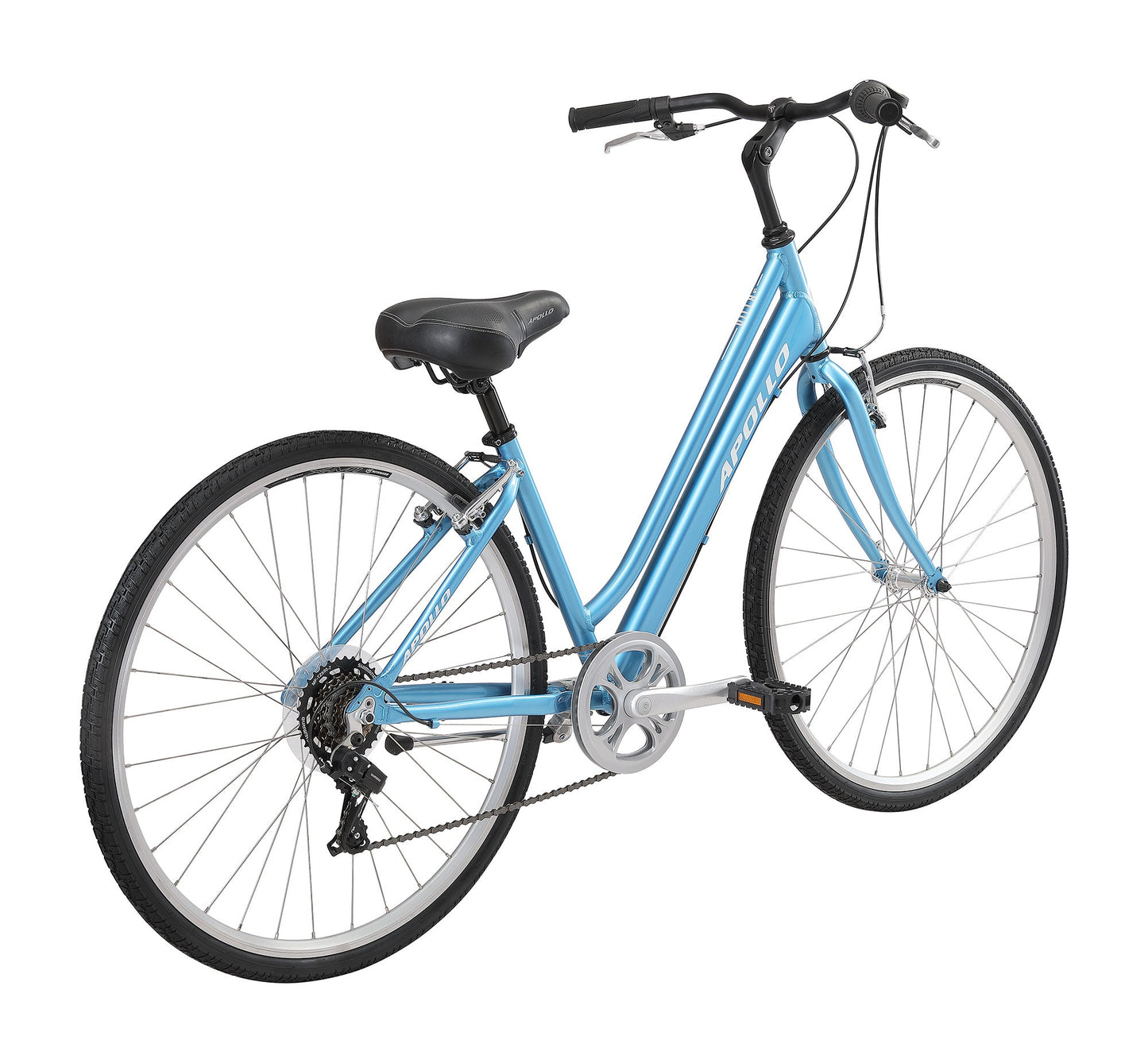 Apollo Villa WS - Womens Comfort Bike (Gloss Blue) Apollo