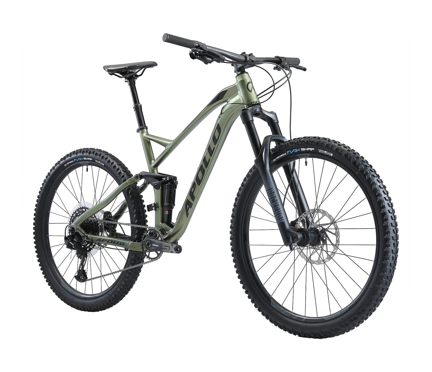 Apollo Trail D 10 - Dual Suspension Trail MTB (Gloss Green / Black) Apollo
