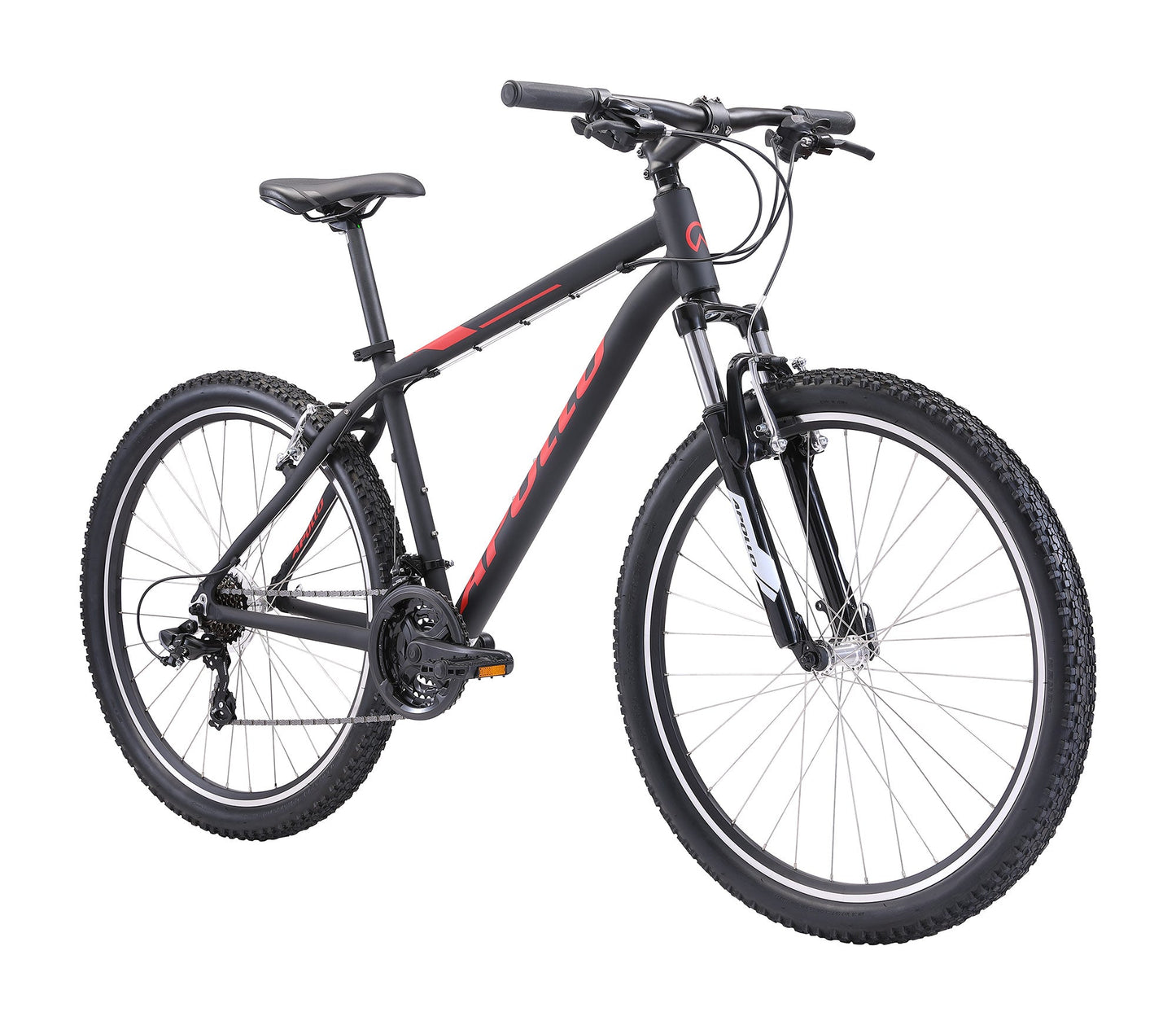 Apollo Aspire 10 - 27.5" Recreational MTB (Matte Black / Red) Apollo