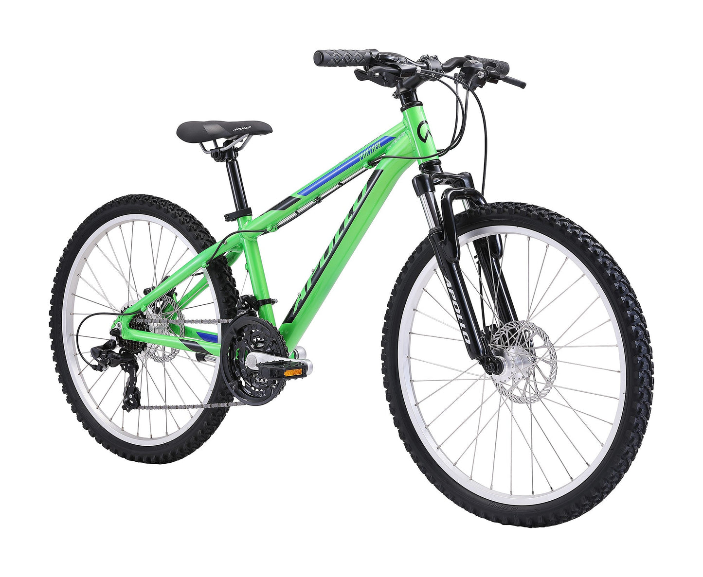 Apollo Panther - 24" Youth Bike (Gloss Green / Black / Blue) Apollo