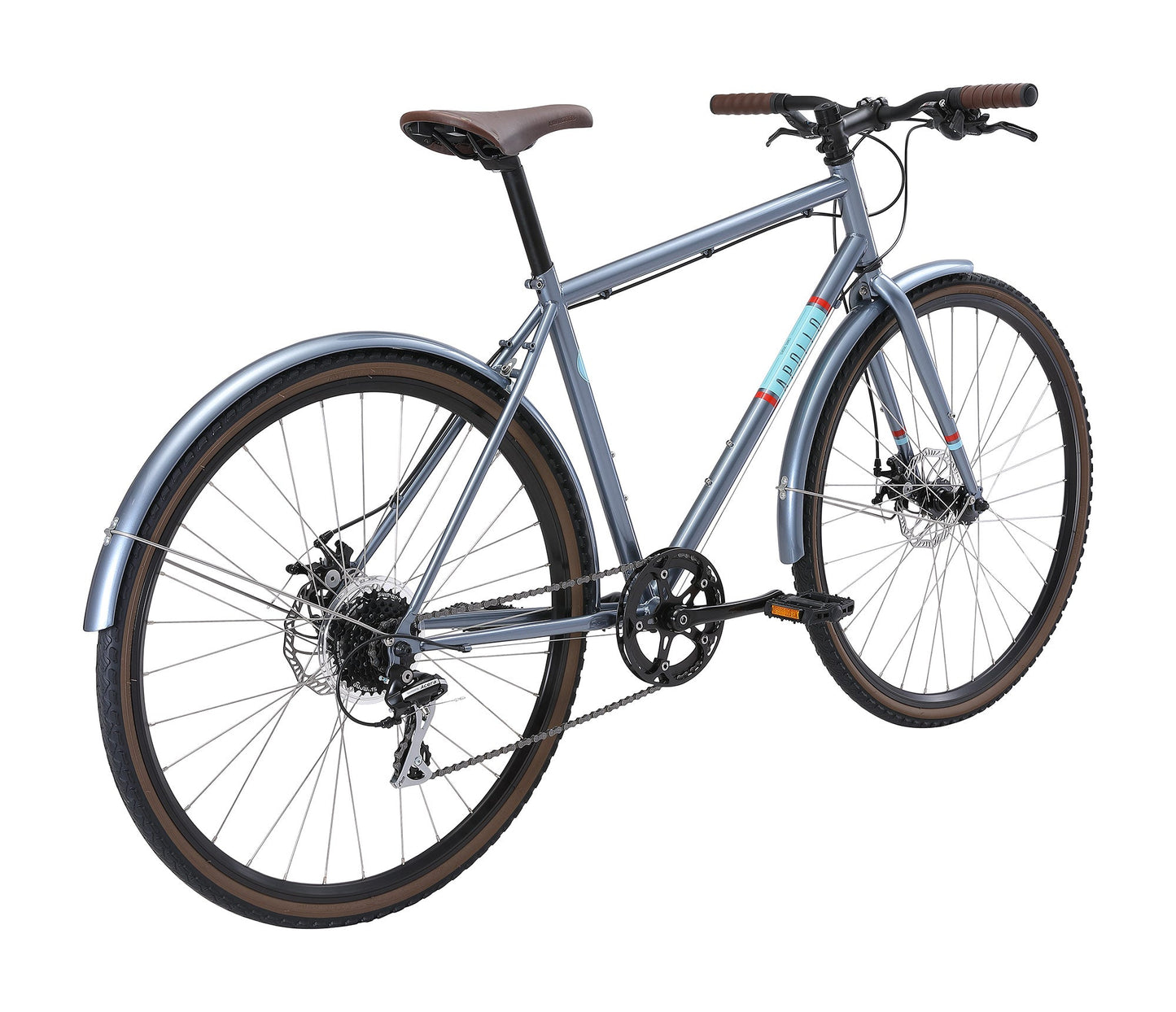 Apollo Mark II - Urban Bike (Gloss Slate/Gloss Sky Blue/Gloss Red) Apollo