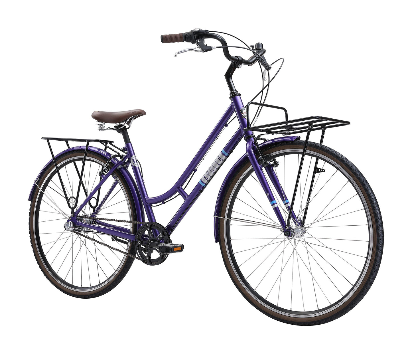 Apollo Mark III WS - Womens Urban Bike (Purple / Silver / Blue) Apollo