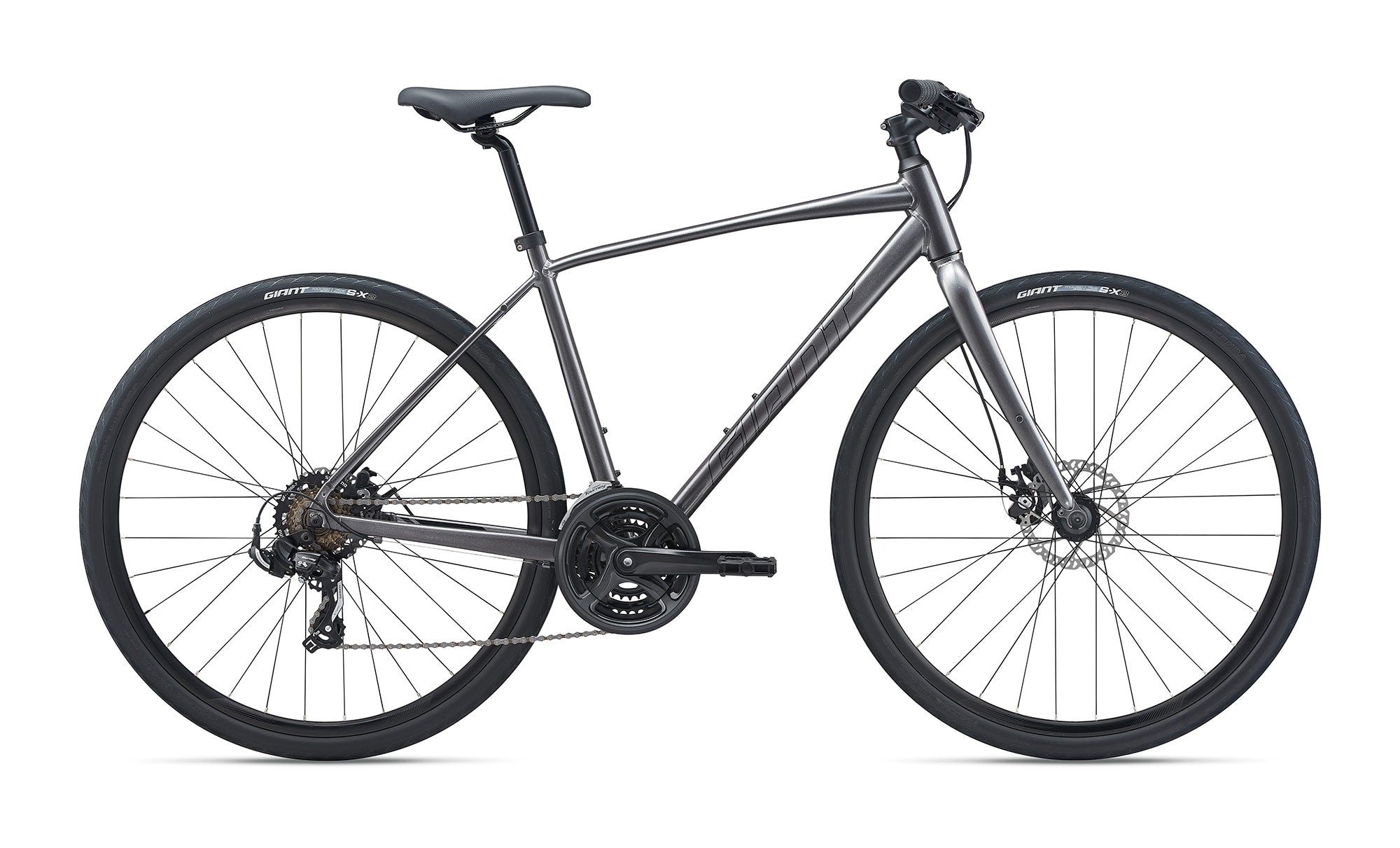 Giant Cross City 3 Disc (Metallic Black) Commuter Bike