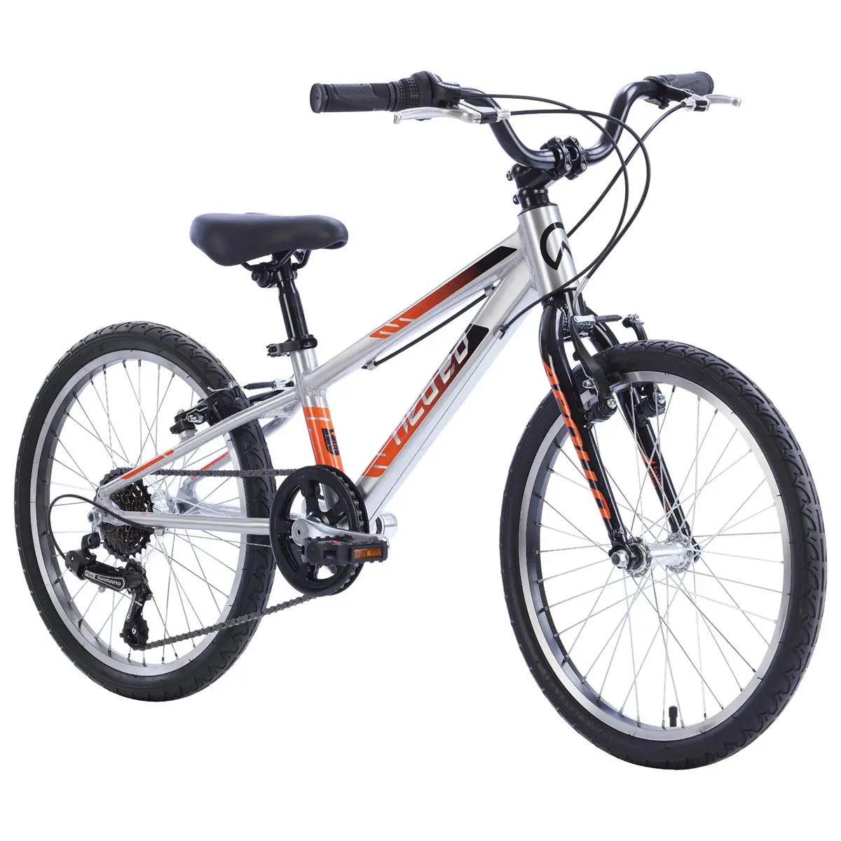 Neo+ 20 6s Boy's Bike (Brushed Alloy / Black, Orange Fade) Neo