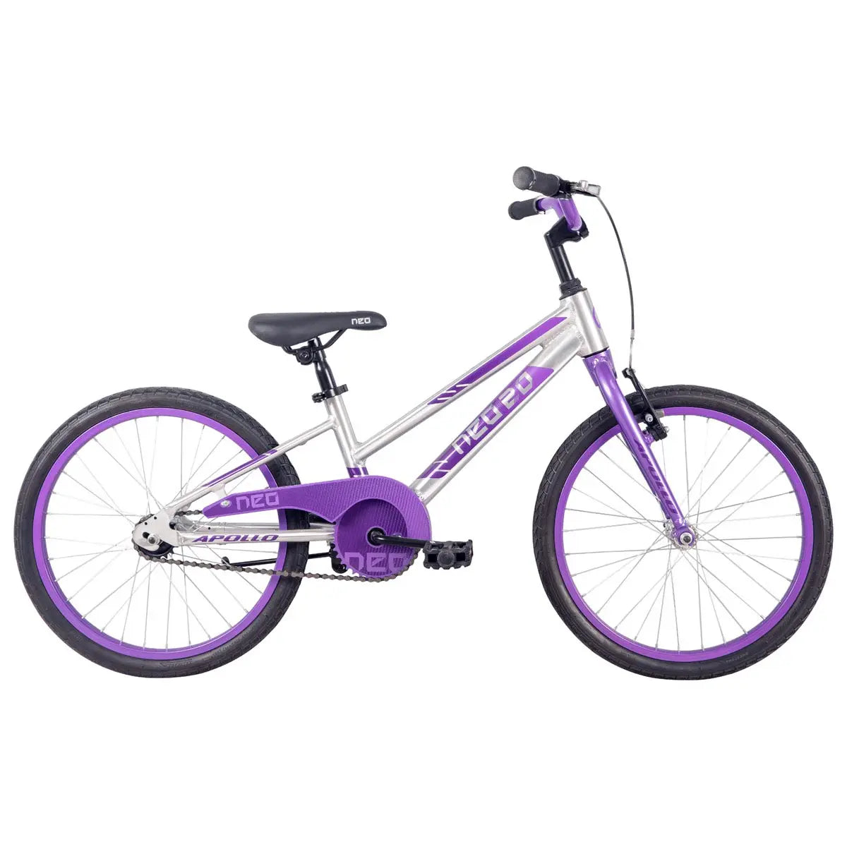 Neo+ 20 Girl's Bike (Brushed Alloy / Lavender, Purple Fade) - The Bicycle Company