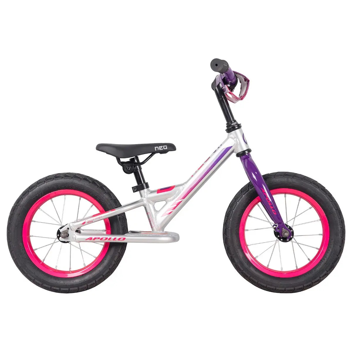 Neo+ JR. Girl's Bike (Silver / Purple, Pink Fade) Neo