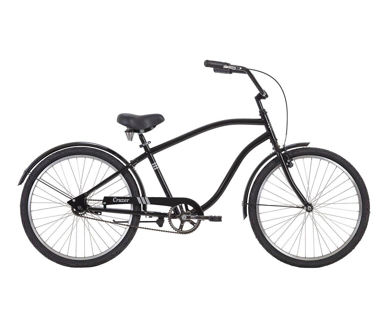 Radius Cruzer Step Over Beach Cruiser Bicycle (Gloss Black) Radius