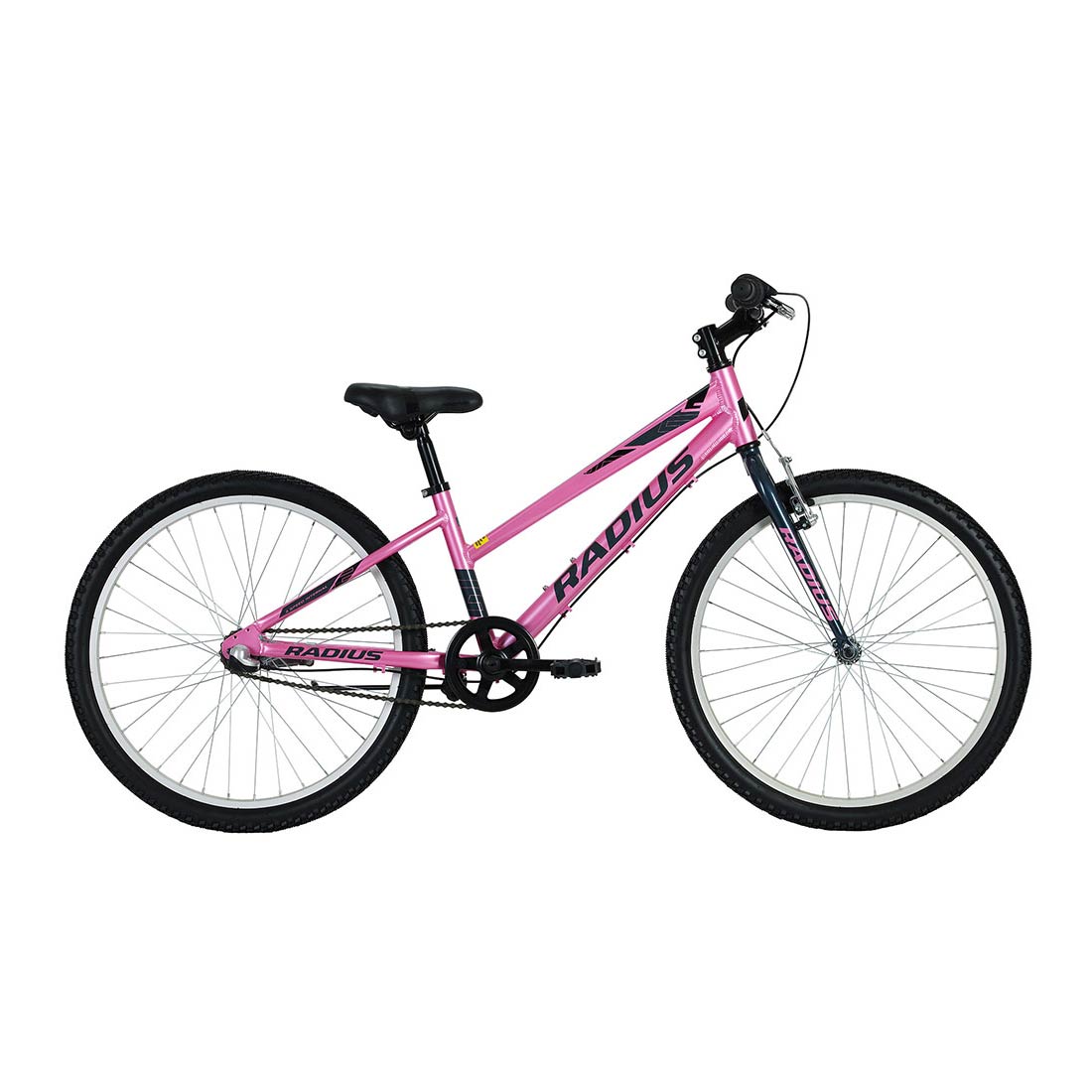 Radius Crystal 3 24" Youth Bicycle (Gloss Pink / Charcoal / Black) Radius