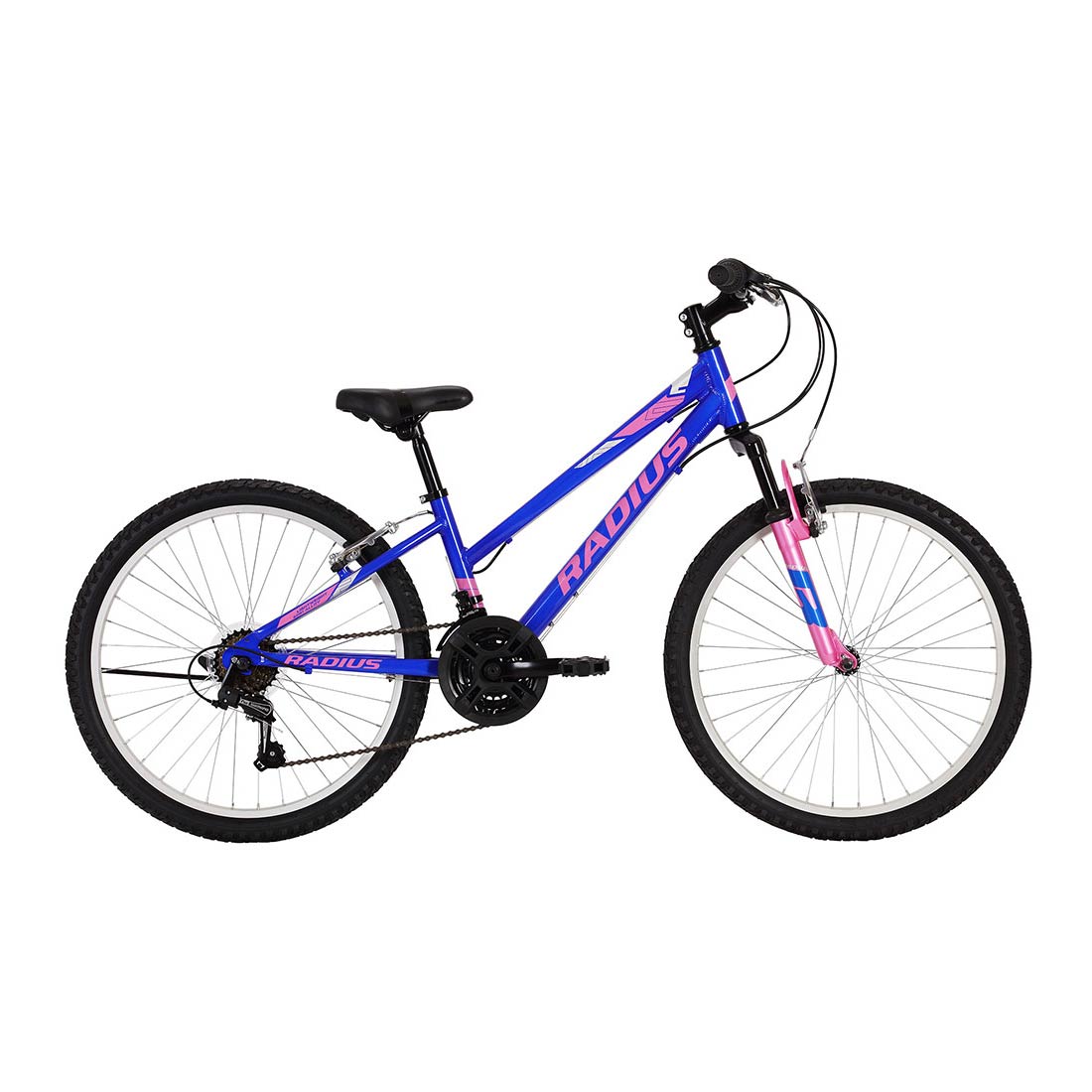 Radius Crystal AL 24" Youth Bicycle (Gloss Dark Blue / Pink / Chrome) Radius