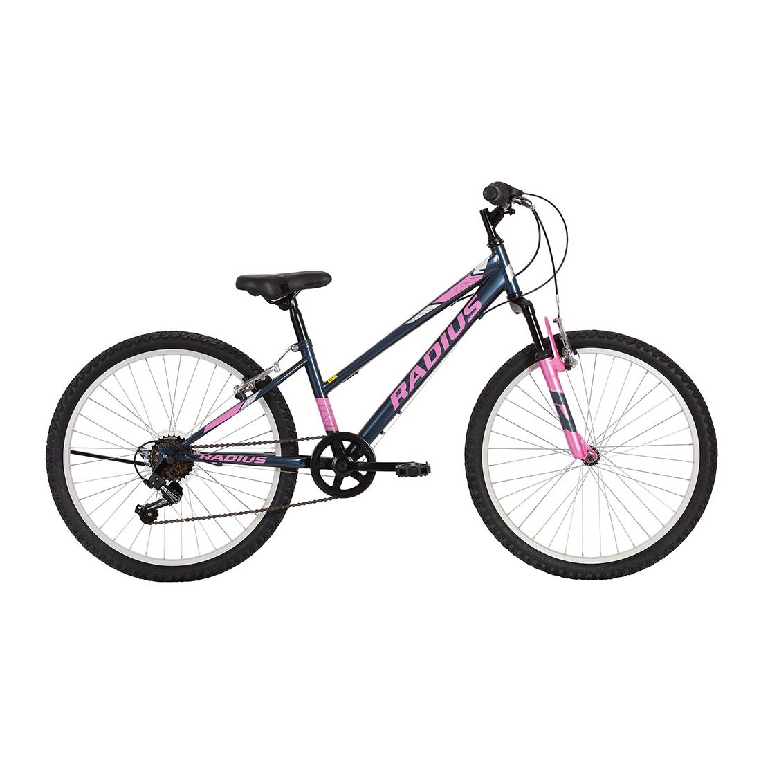 Radius Lynx 24" Youth Bicycle (Gloss Charcoal / Pink / Chrome) Radius
