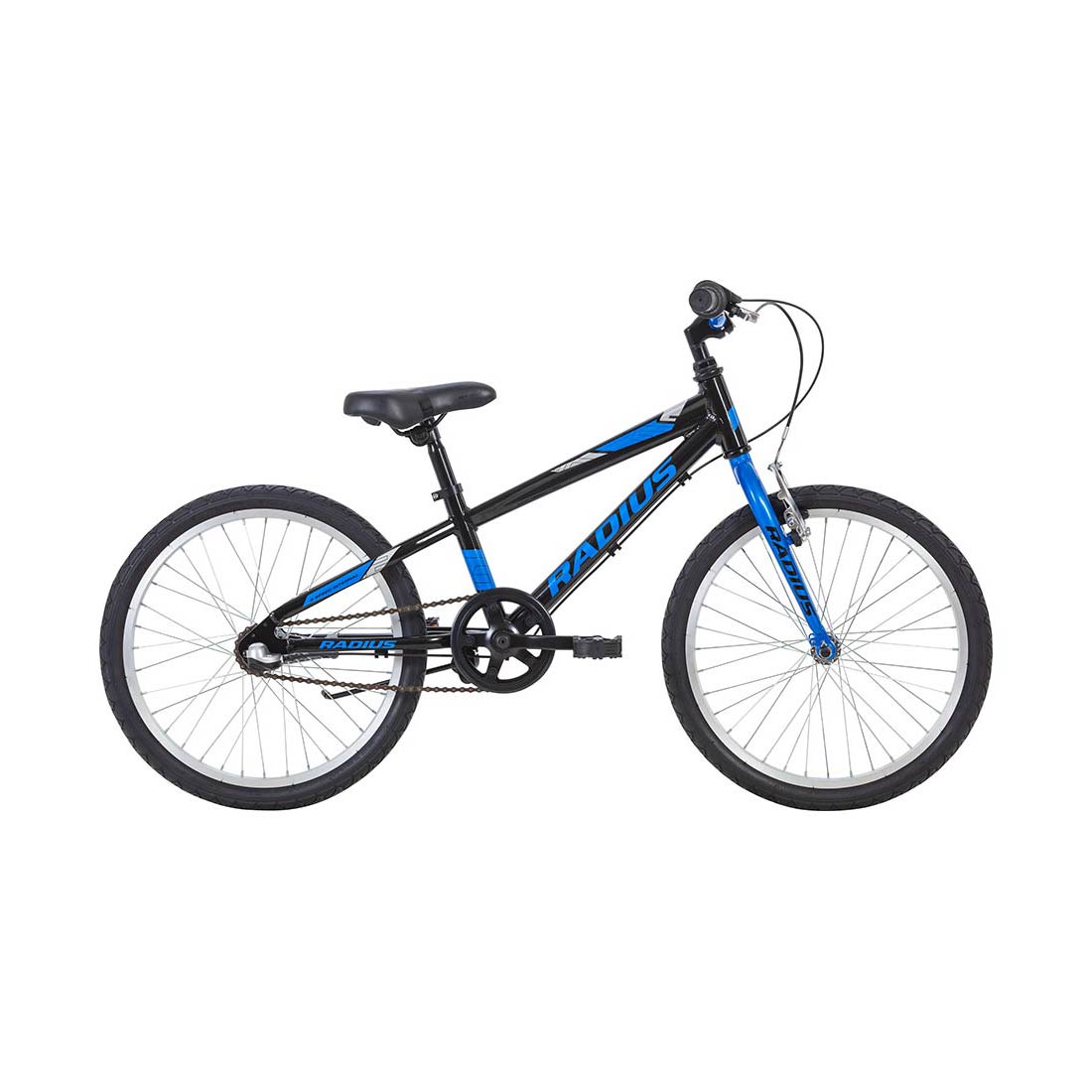 Radius Trailraiser 3 20" Youth Bicycle (Gloss Black / Blue / Silver) Radius