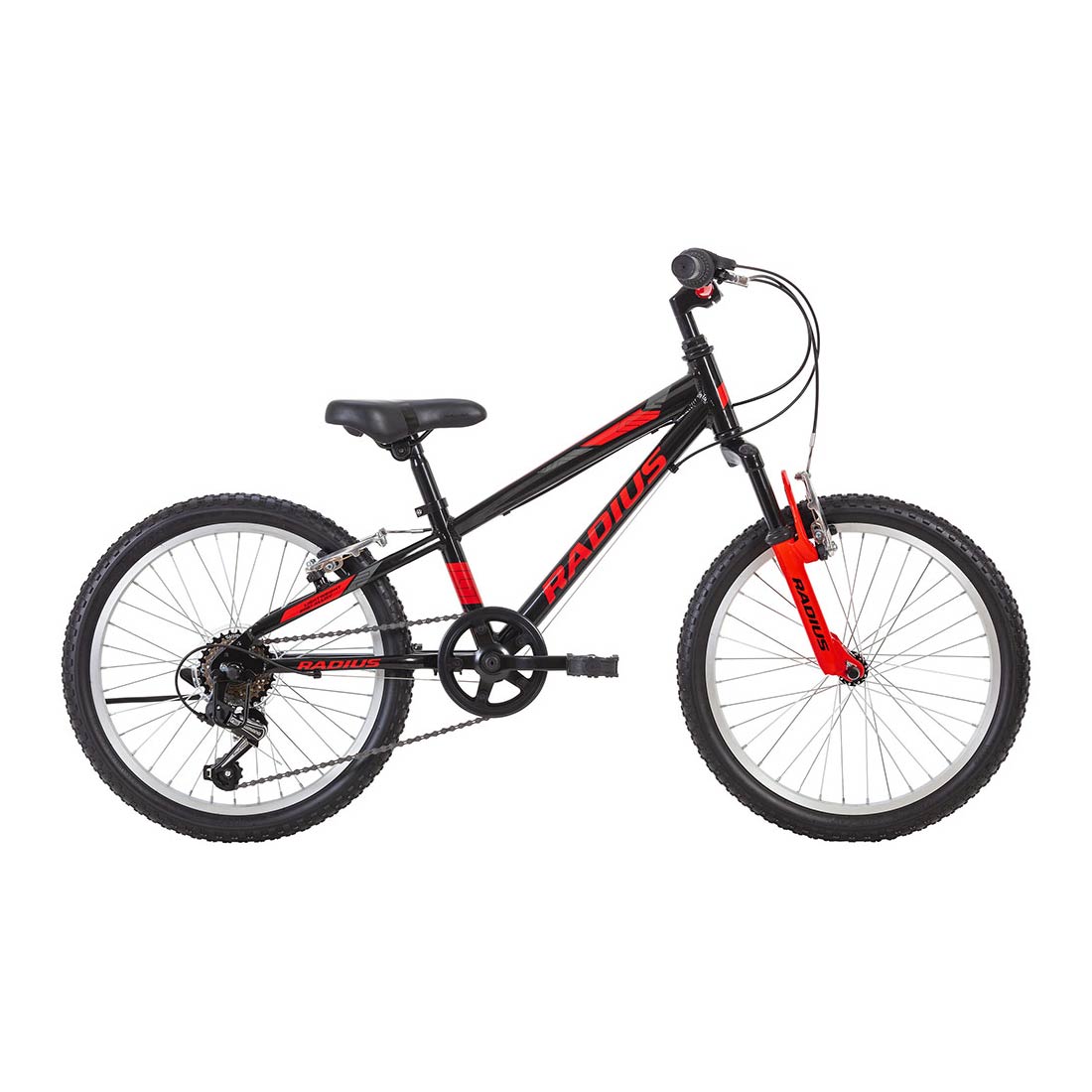 Radius Trailraiser AL 20" Youth Bicycle (Gloss Black / Red / Charcoal) Radius