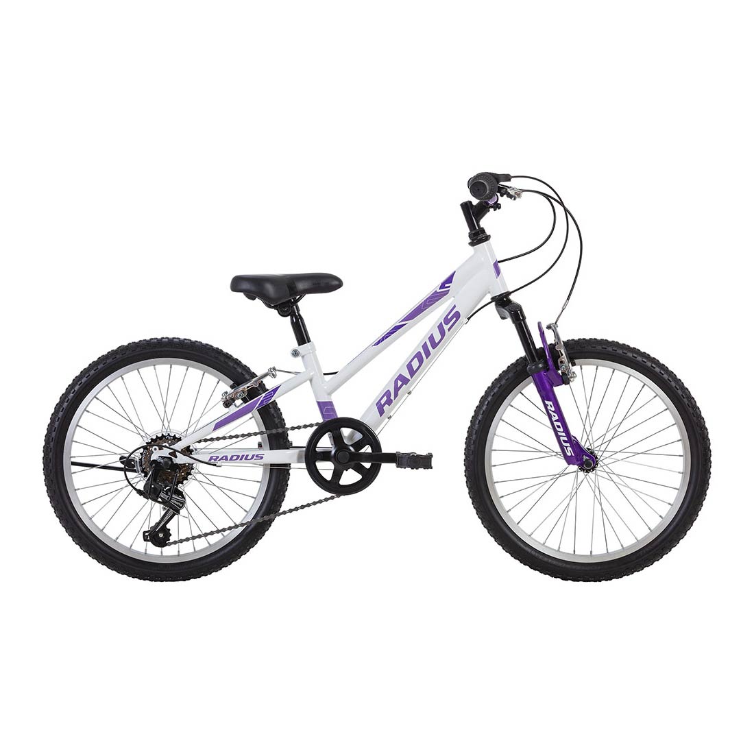 Radius Ponytrail 20" Youth Bicycle (Gloss White / Purple / Lavender) Radius