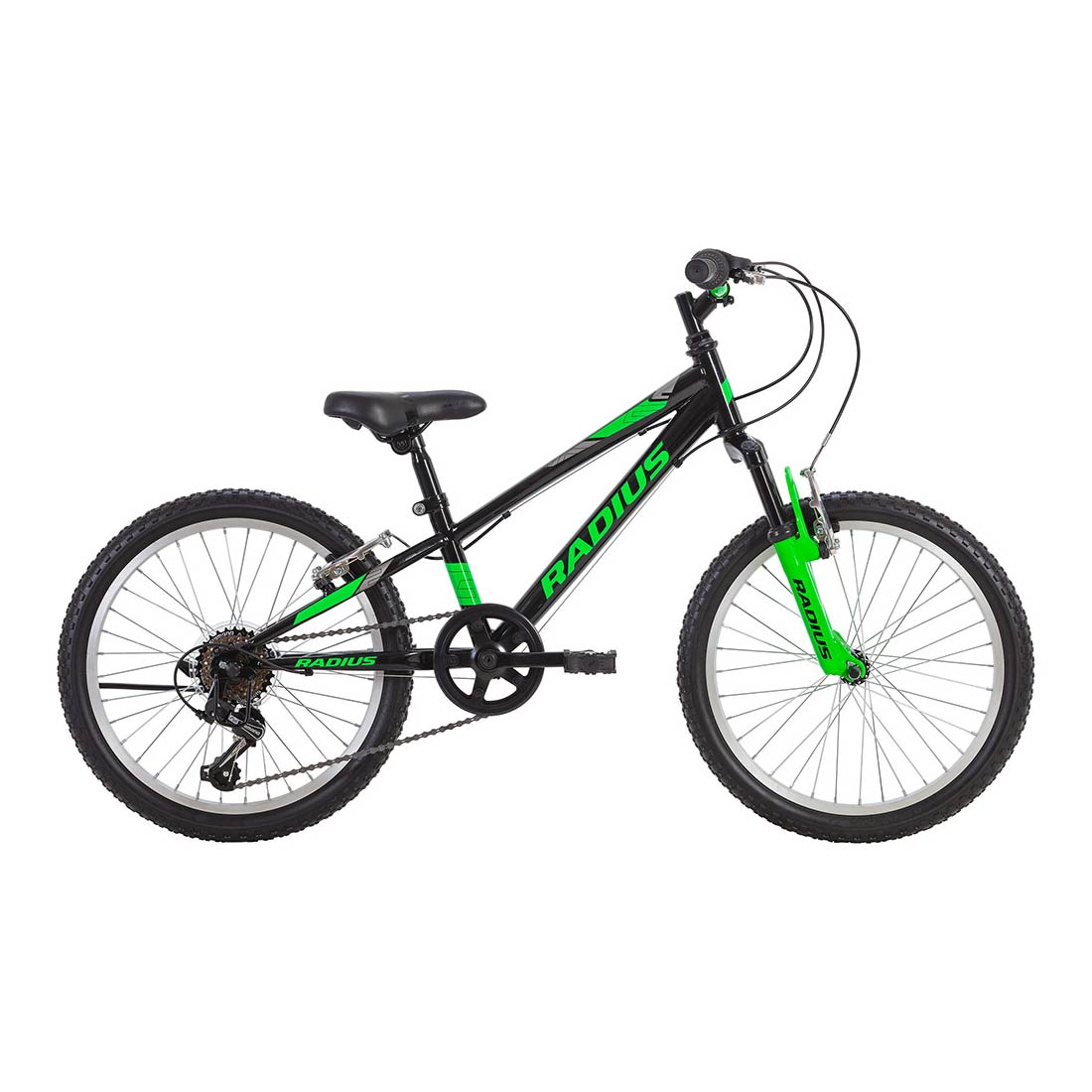 Radius Toughrunner 20" Youth Bicycle (Gloss Black / Neon Green / Silver) Radius
