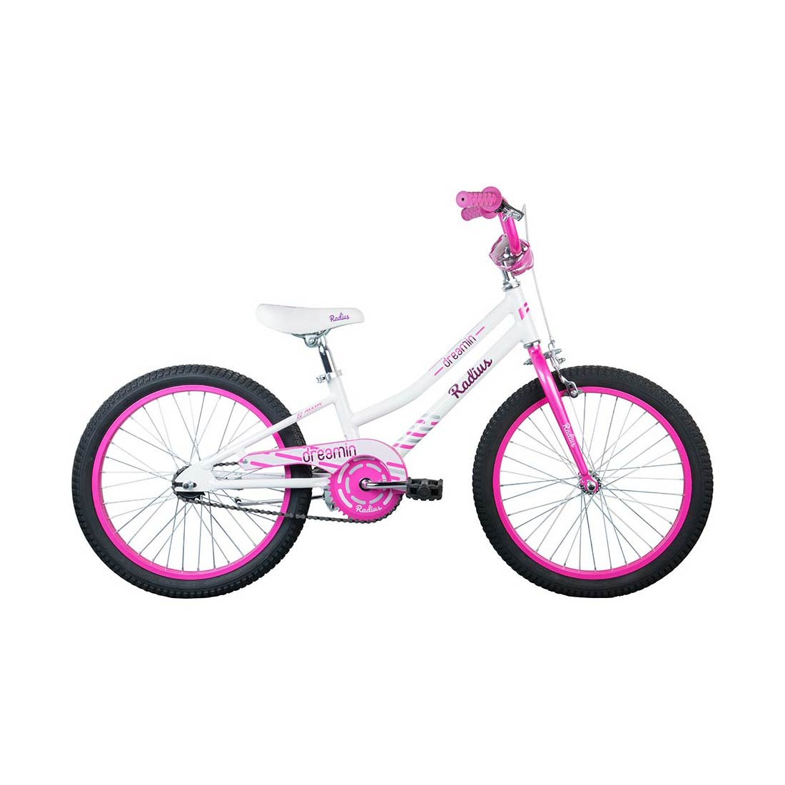 Radius Dreamin AL 20" Youth Bicycle (Gloss Pearl White / Pink ) Radius