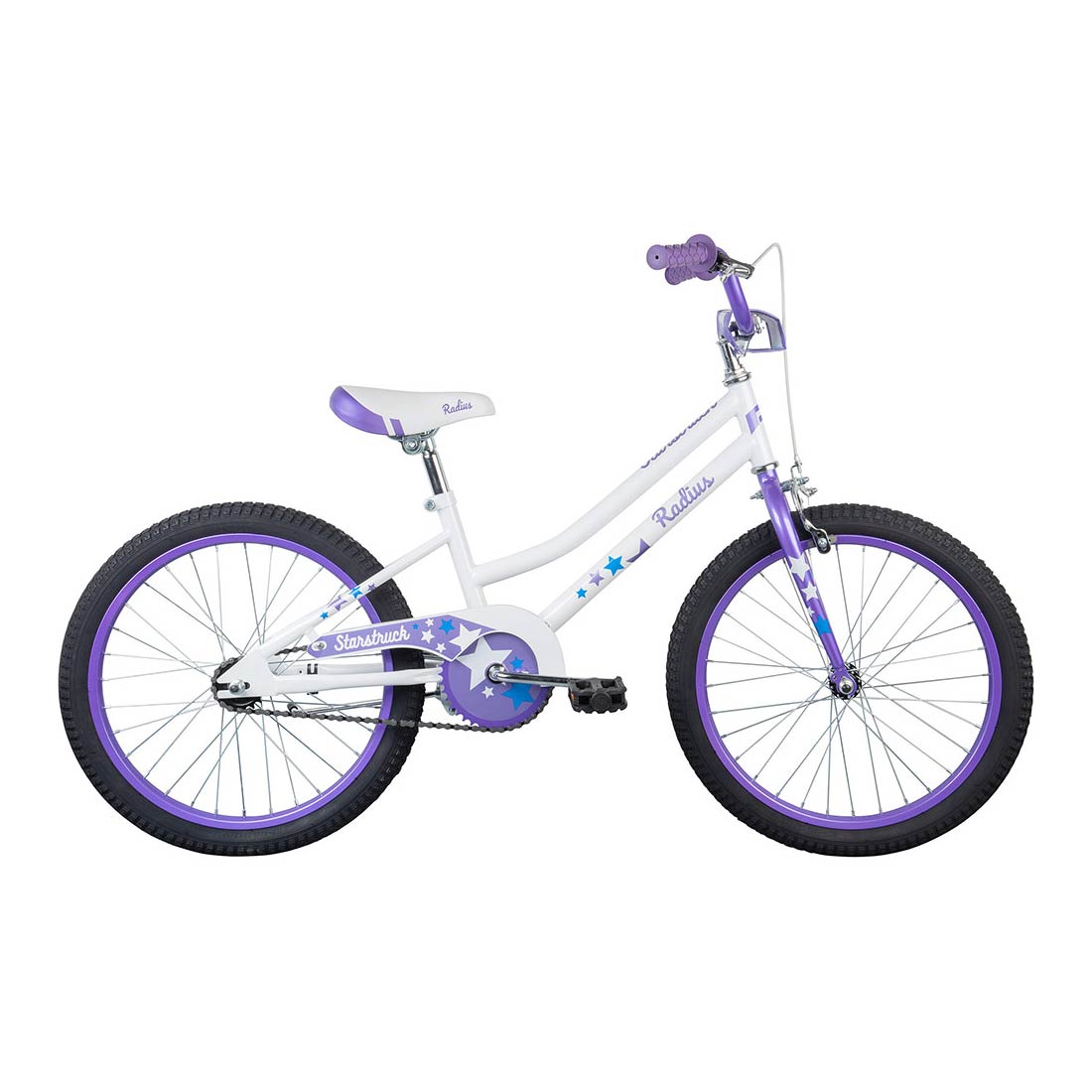 Radius Starstruck 20" Youth Bicycle (Gloss Pearl White / Lavender / Blue) Radius
