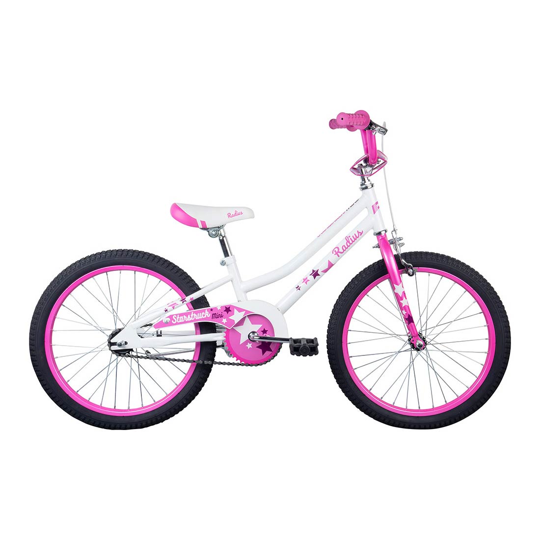Radius Starstruck Mini 20" Youth Bicycle (Gloss Pearl White / Pink / Purple) Radius