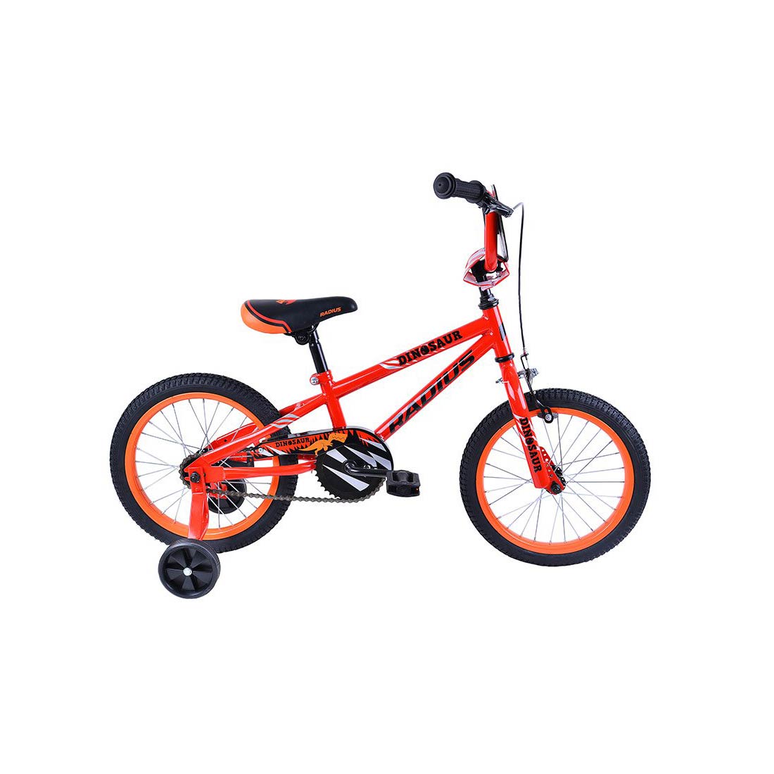Radius Dinosaur 16" Juvenile Bicycle (Gloss Red / Black / Orange) Radius