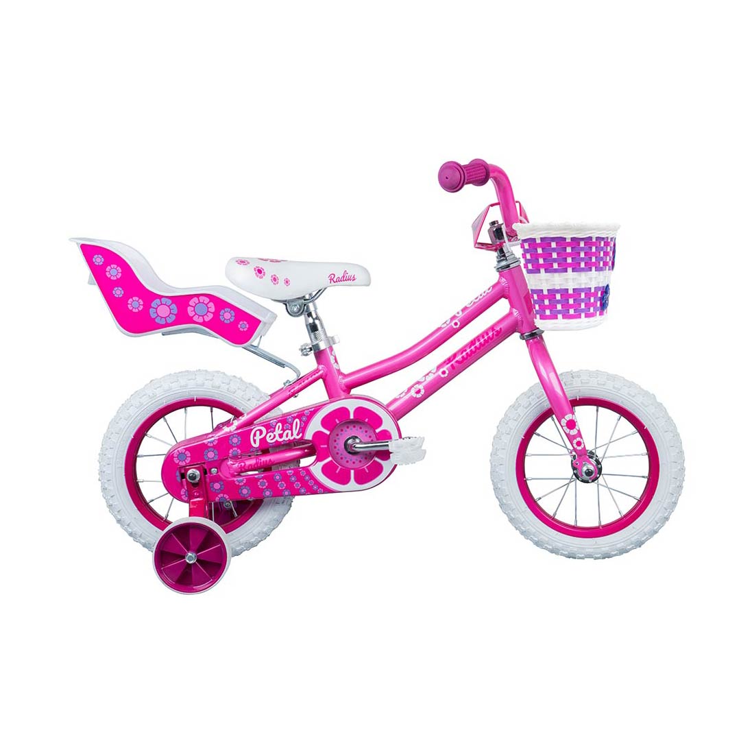 Radius Petal AL 12" Juvenile Bicycle (Gloss Pink / Dark Pink) Radius