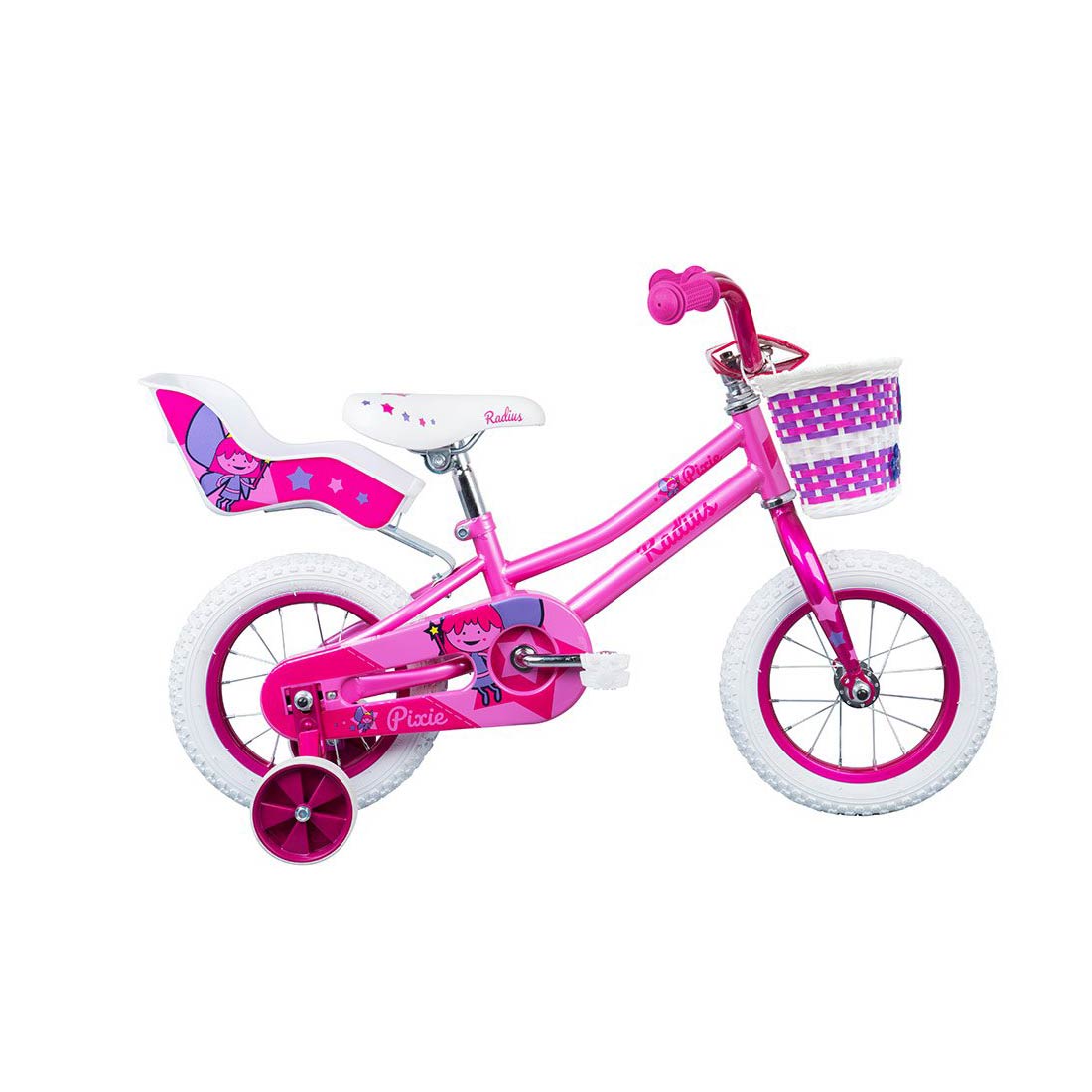 Radius Pixie 12" Juvenile Bicycle (Gloss Pink / Dark Pink) Radius