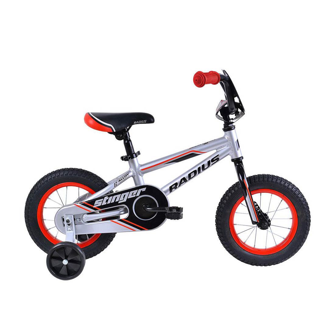 Radius Stinger AL 12" Juvenile Bicycle (Gloss Chrome / Black / Red) Radius