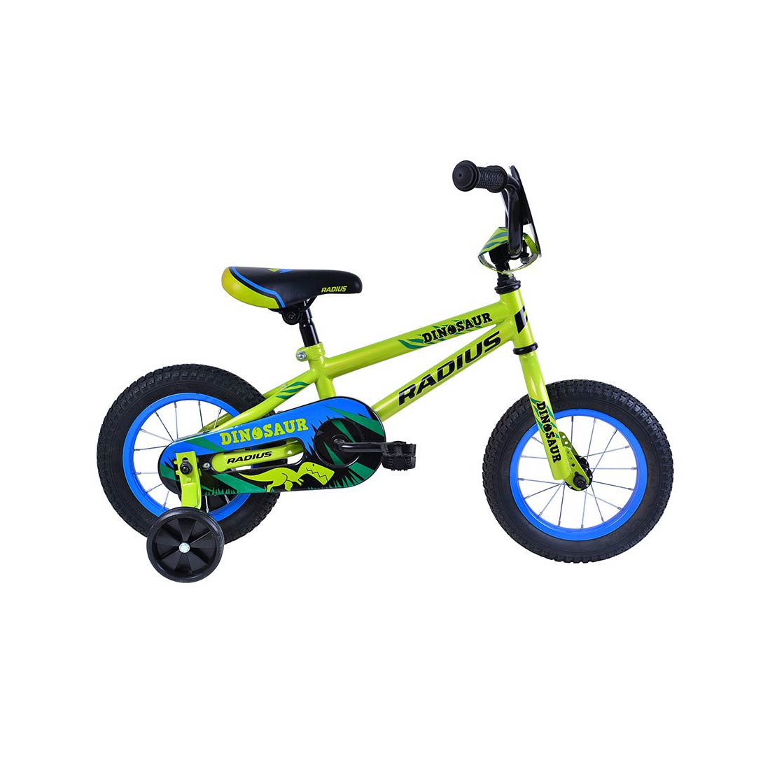 Radius Dinosaur 12" Juvenile Bicycle (Gloss Lime / Blue / Black) Radius