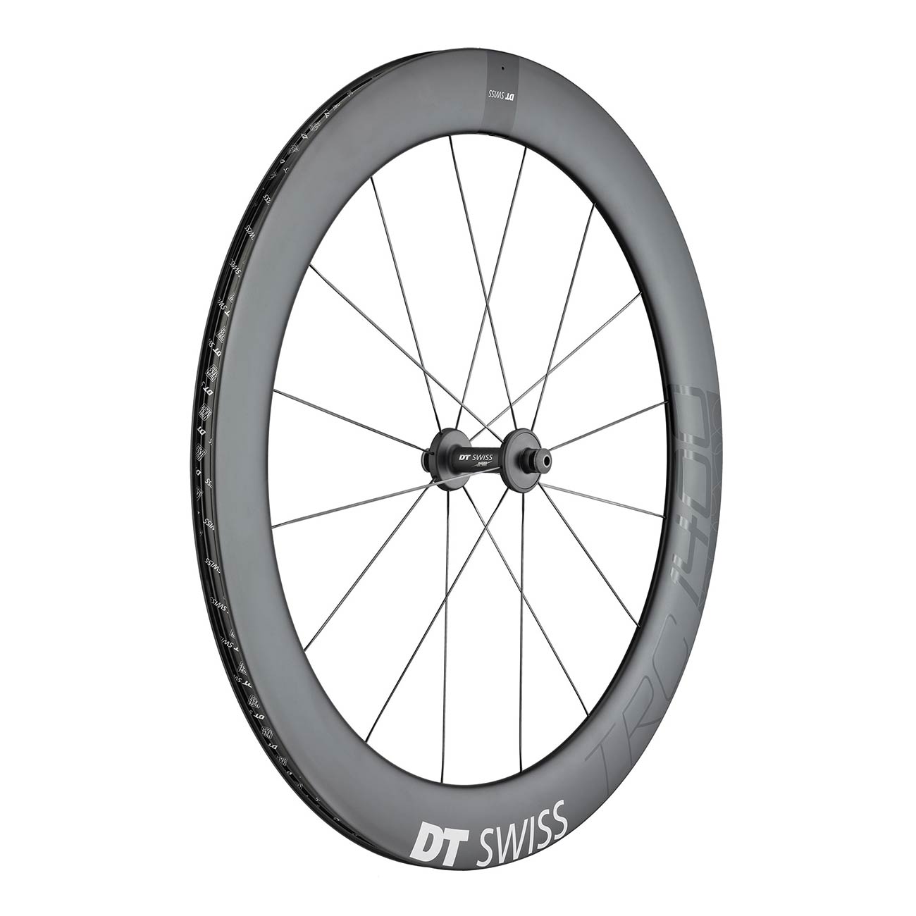DT Swiss TRC 1400 Dicut 65 Clincher Track Front Wheel DT Swiss
