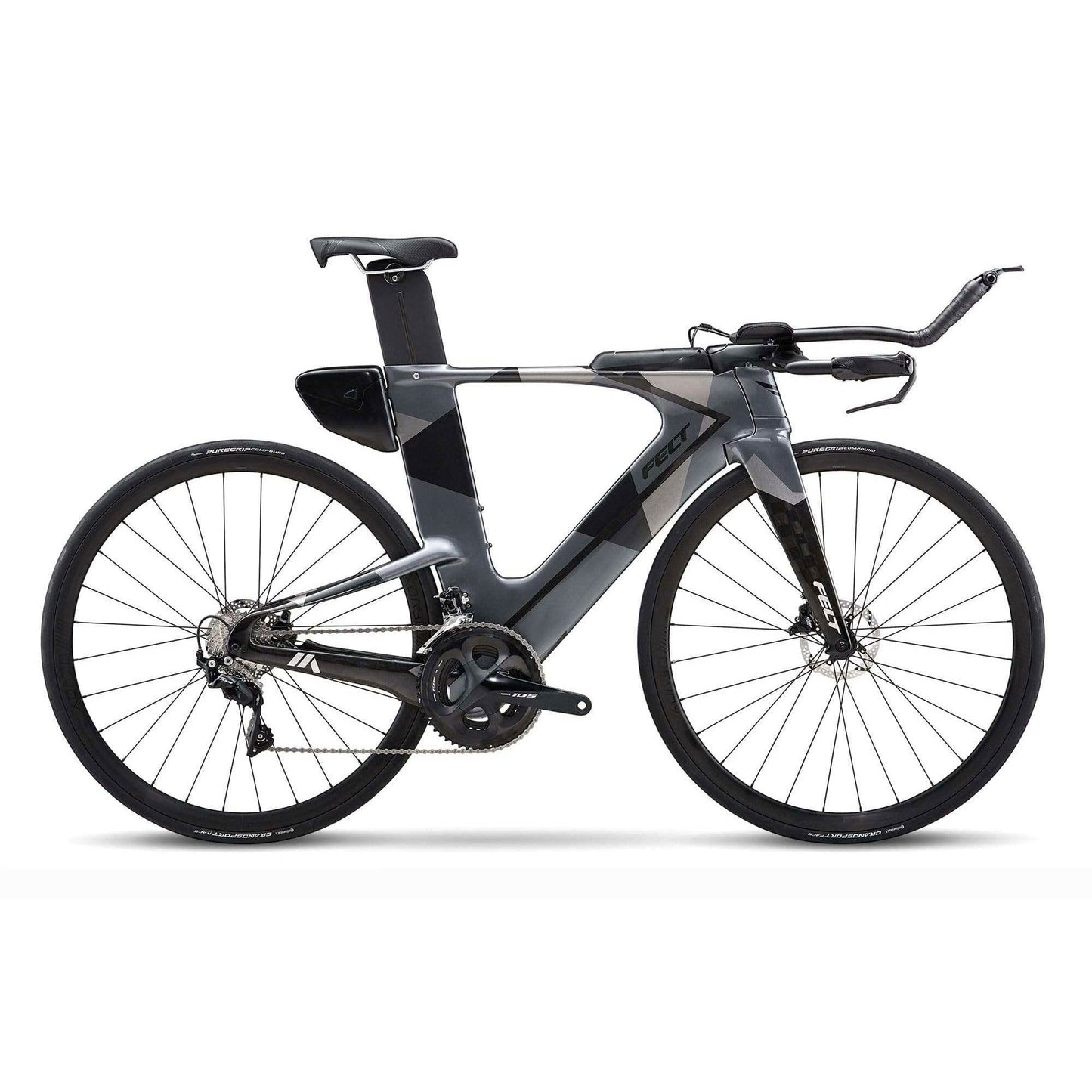 Felt IA | Advanced | 105 Disc Triathlon Bike (Charcoal) Felt