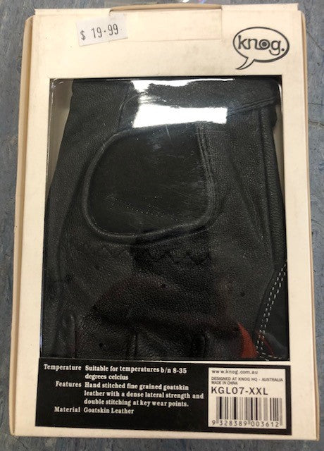 Knog Leather Fingerless Gloves The Bicycle Company