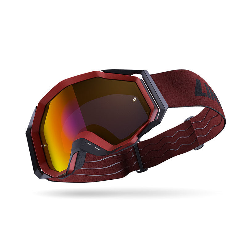 Limar Roc Goggles For Delta Helmets (Dark Red) Limar
