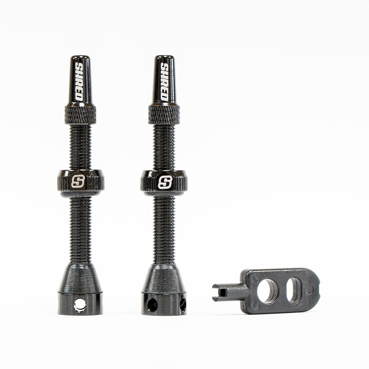 Shred Tubeless Valves Set - 50mm Black Shred