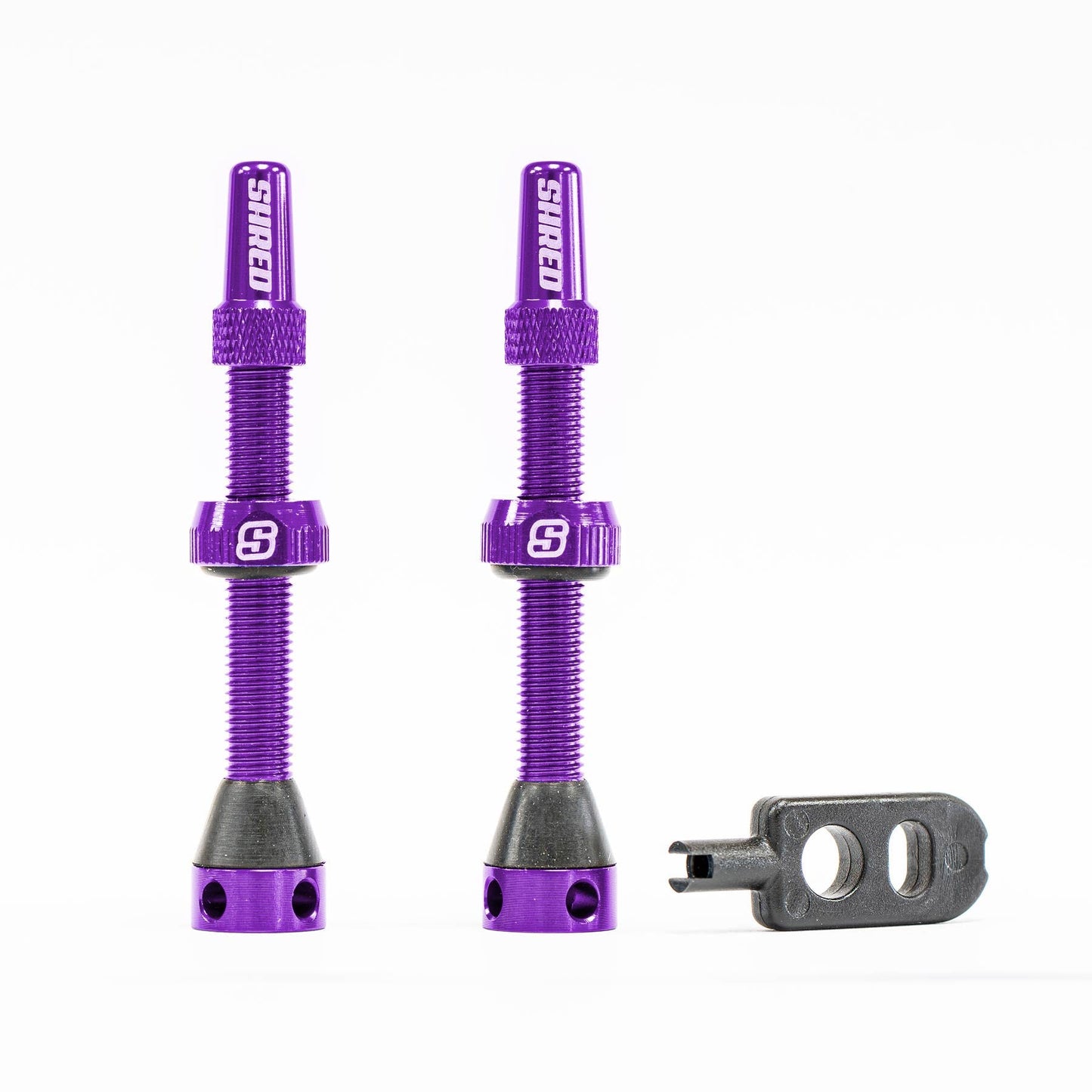 Shred Tubeless Valves Set - 50mm Purple Shred