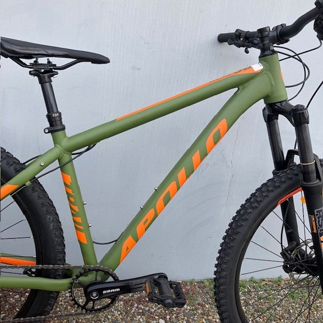 Apollo Trail 30 - Trail MTB (Matte Green / Orange) Dandenong Factory Outlet Winter Warrior Large Sale Apollo