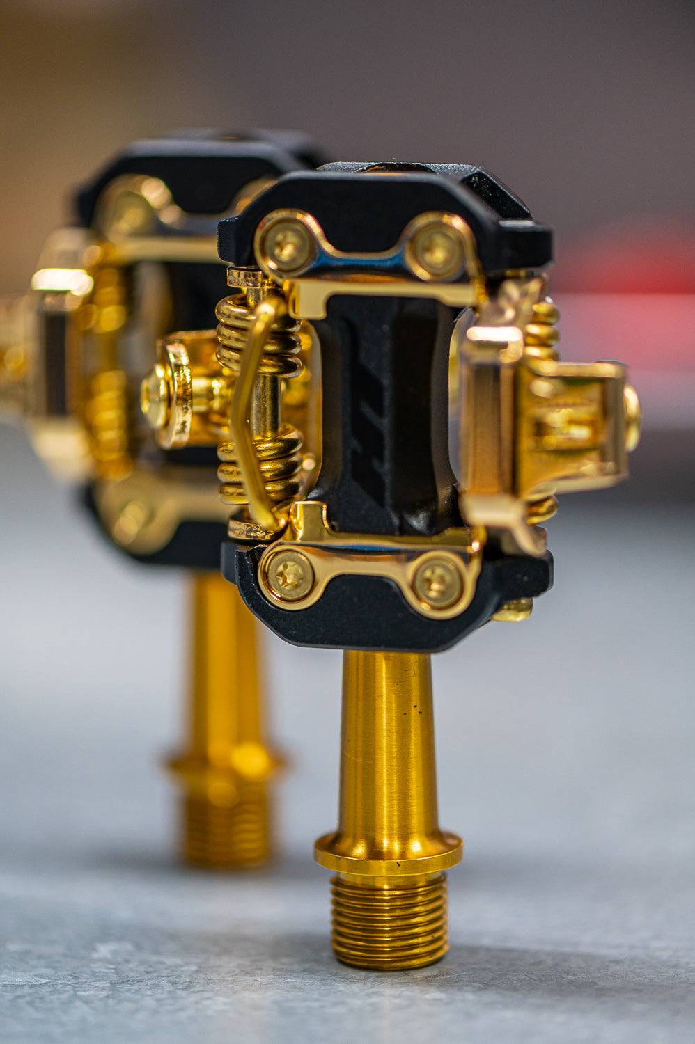 HT M2T Elite Level XC Pedals - Stealth Gold Limited Edition HT