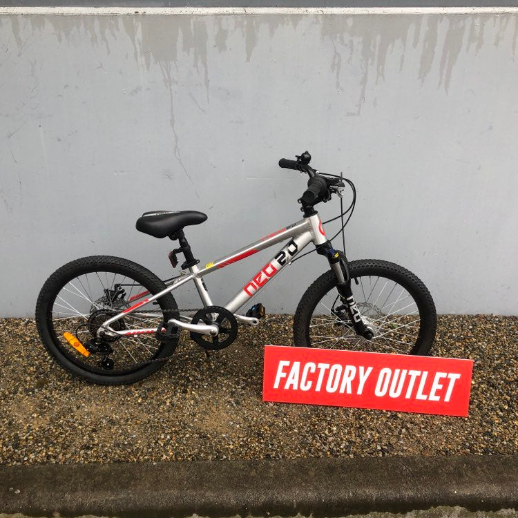 Neo Disc+ 20 6s Boy's Bike (Brushed Alloy / Red / Black) The Bicycle Company