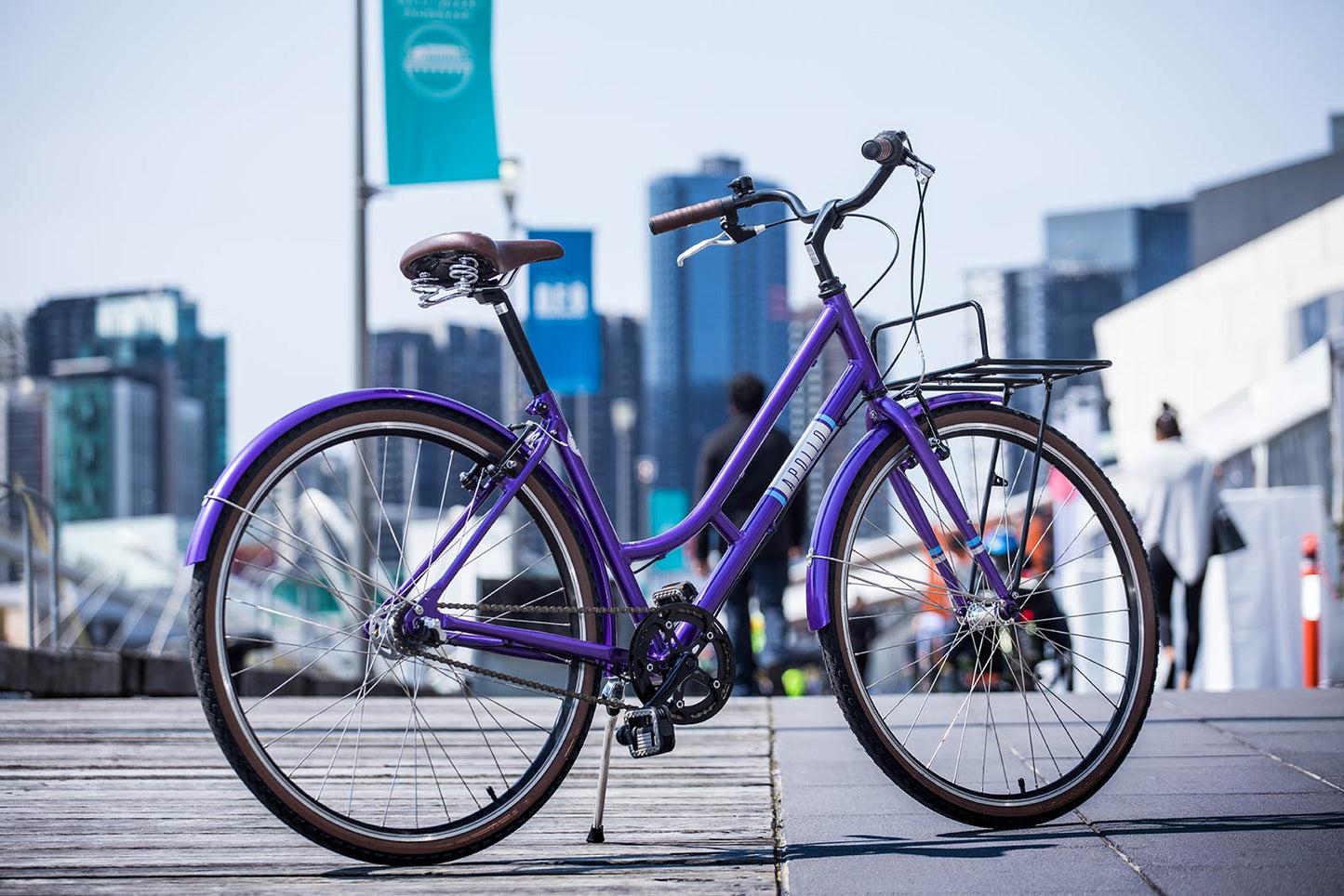 Apollo Mark III WS - Womens Urban Bike (Purple / Silver / Blue)