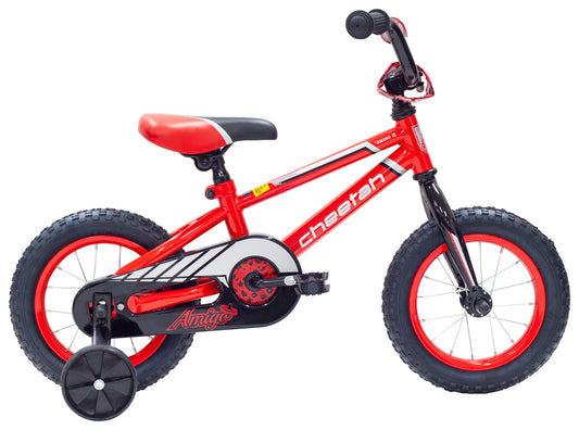 Cheetah Amigo Boys 12" Bike (Gloss Red/Black/Silver) Cheetah