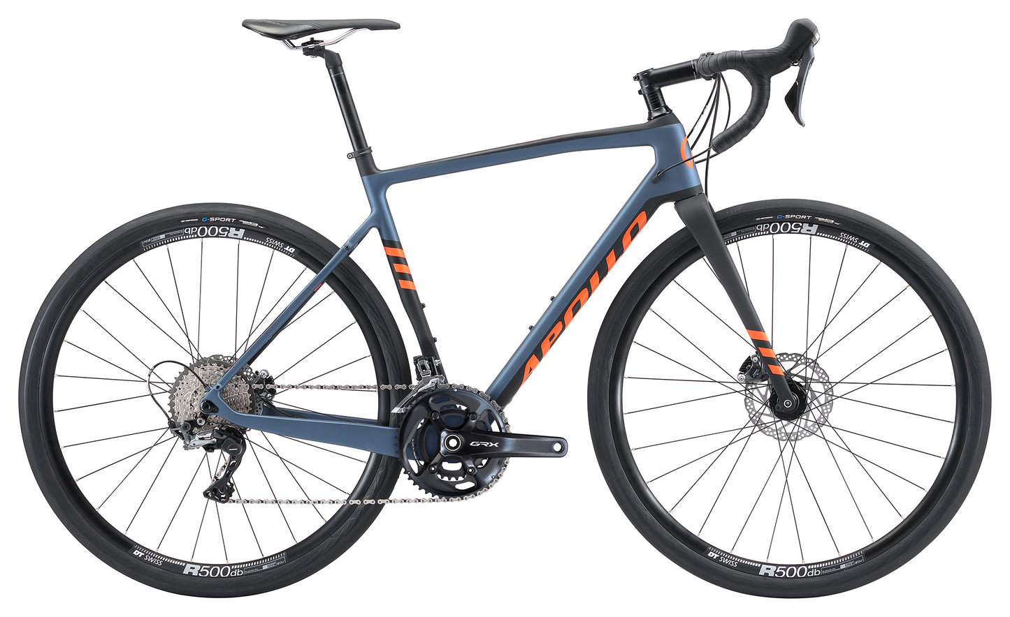 Apollo Scout 30 Gravel Bike (Matte Slate / Black / Orange)