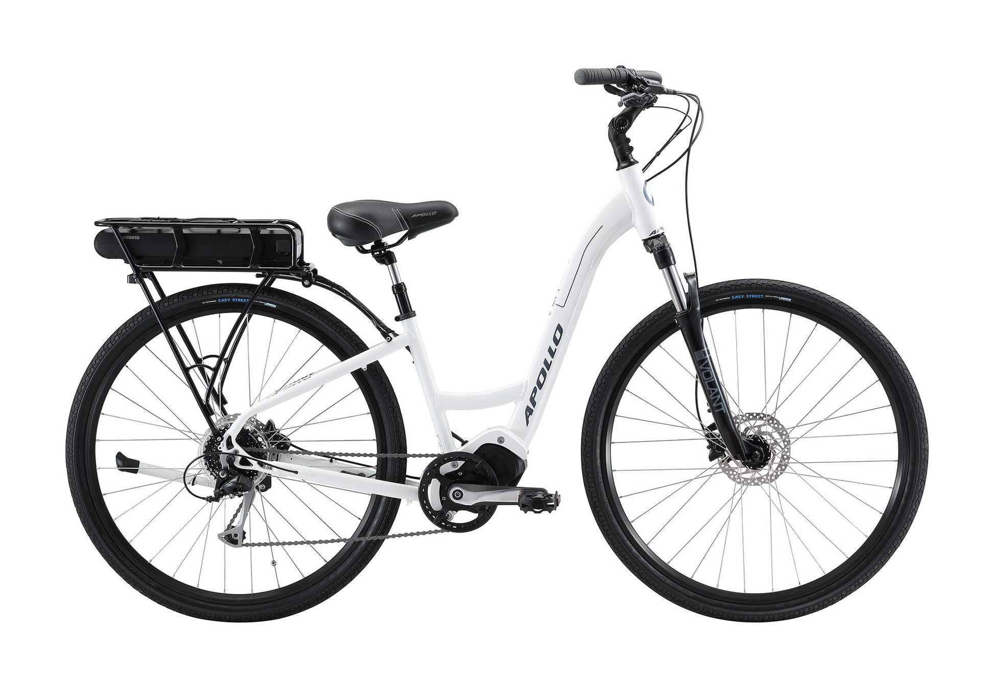 apollo electric bicycle Apollo Eon Comfort 20 E-Bike (Gloss White / Slate) – The Bicycle Company