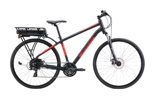 Apollo Eon Commuter 10 E-Bike (Matte Black / Red)