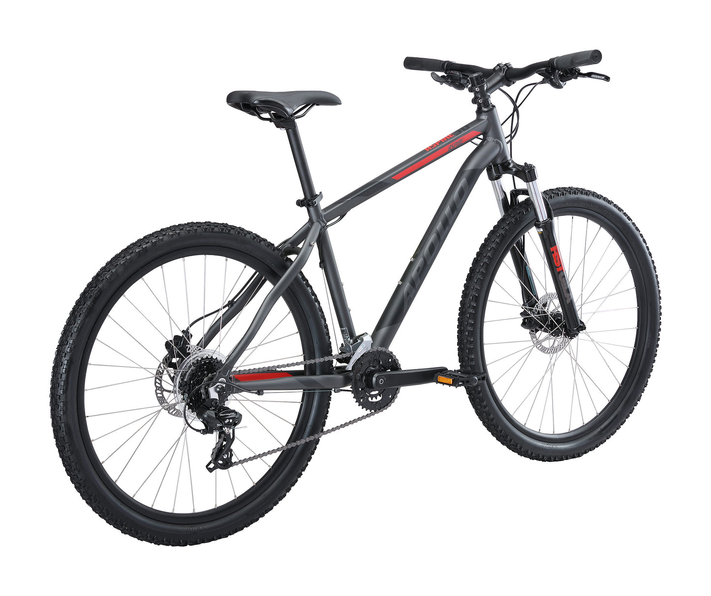 Apollo Aspire 30 Recreational MTB (Matte Charcoal / Black / Red)