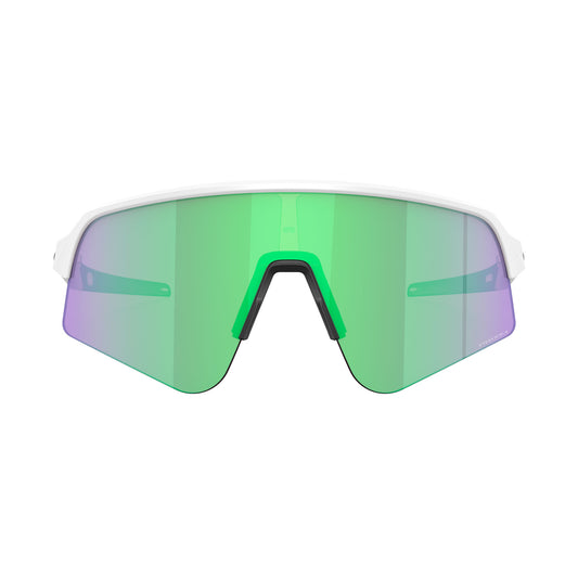 Oakley Sutro Lite Sweep Cycling Glasses (Matte White / Prizm Road Jade)